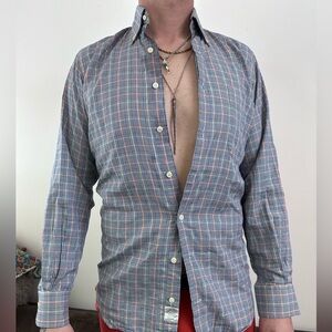 Peter Millar Plaid long sleeve buttoned shirt